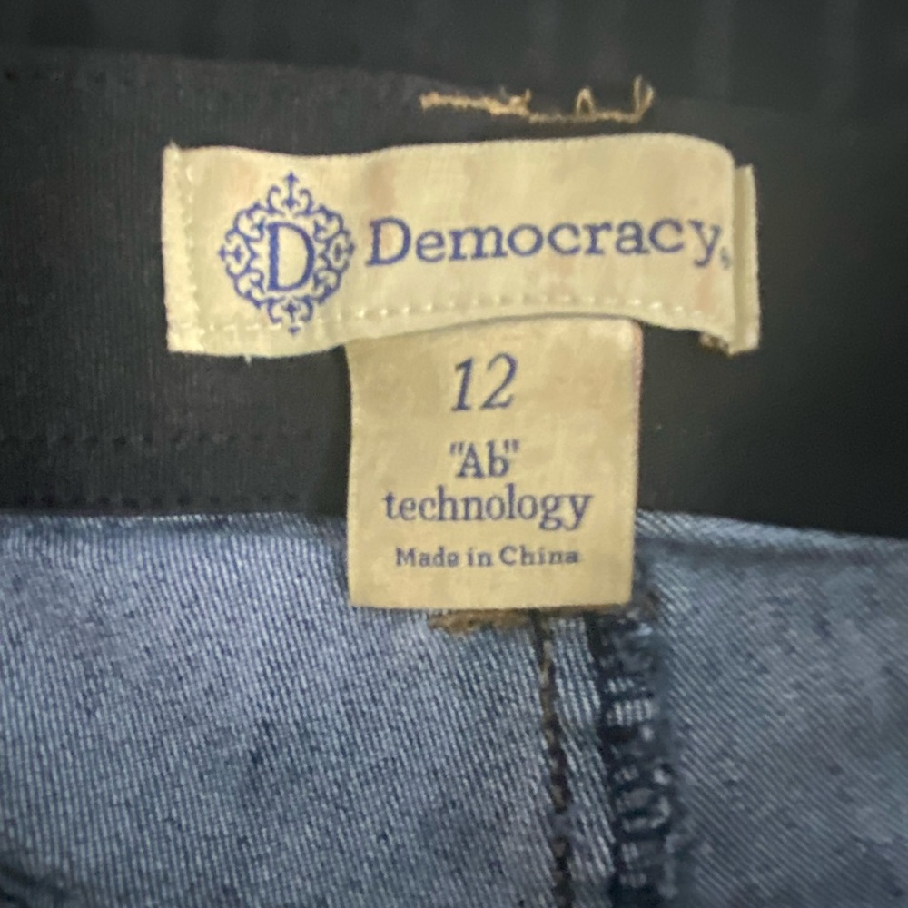 Democracy Blue Denim Jeans AB technology size 12 boot cut - Picture 3 of 7